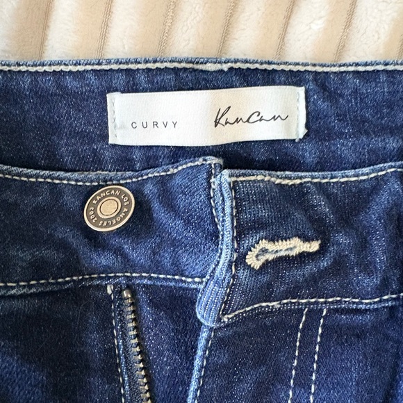 KanCan Dark Blue Distressed Boyfriend Jeans - Picture 5 of 6